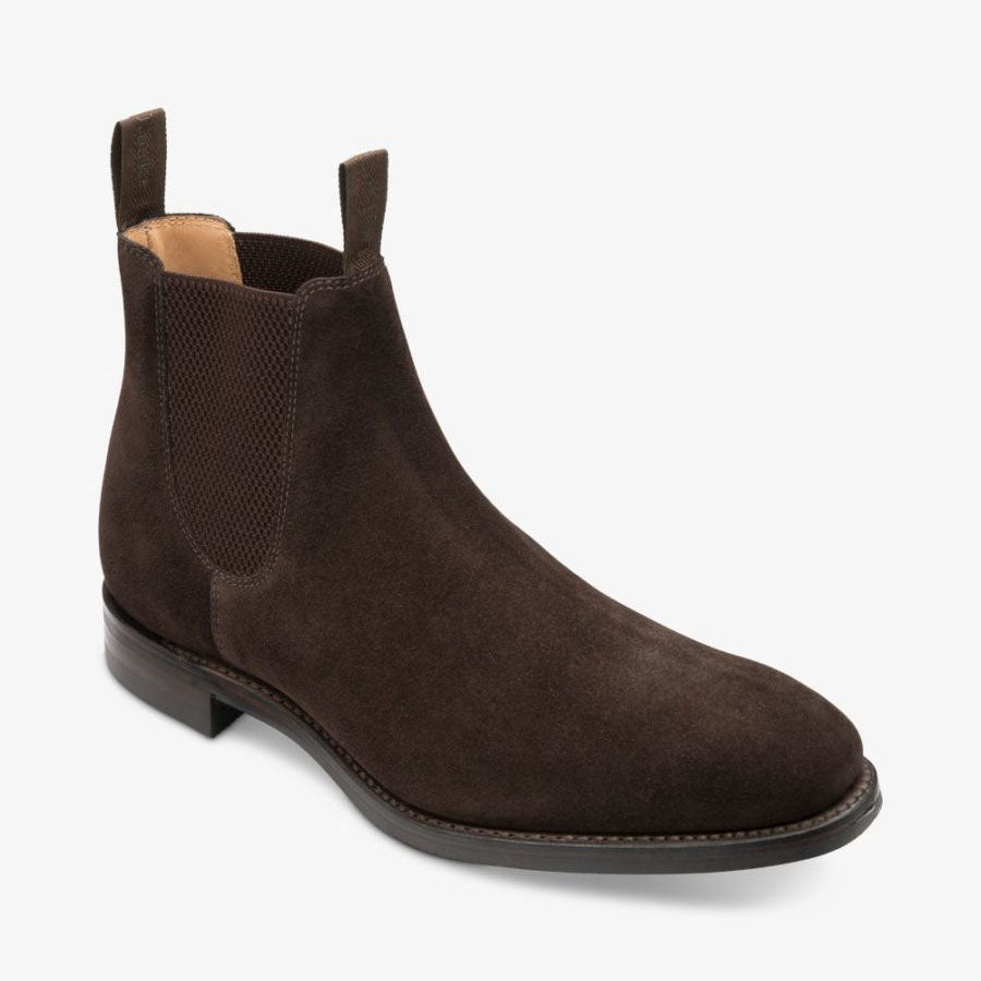 Chatsworth Chelsea boot - dark brown suede