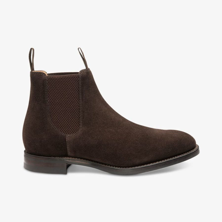 Chatsworth Chelsea boot - dark brown suede