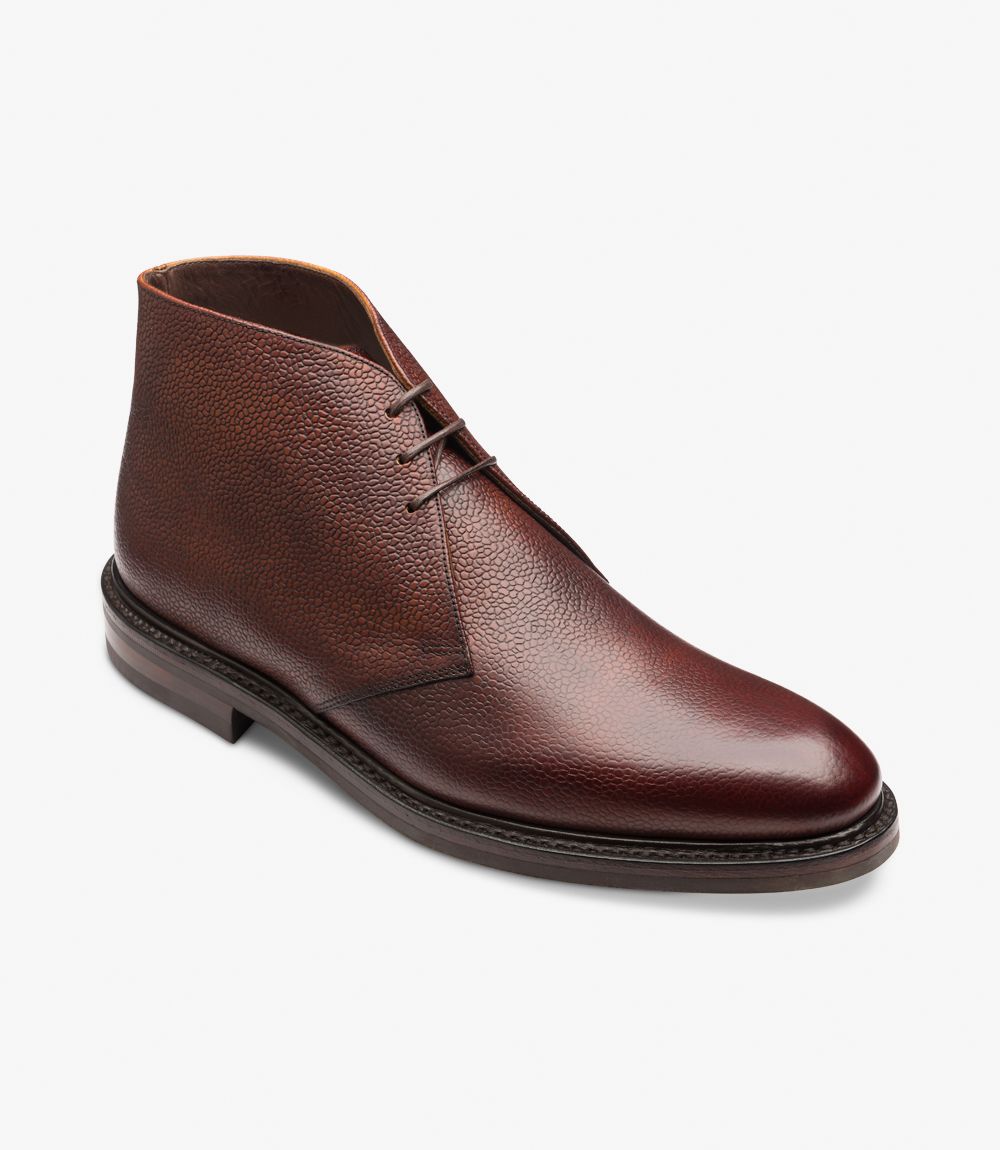 Loake Lytham Chukka boot - Oxblood Grain