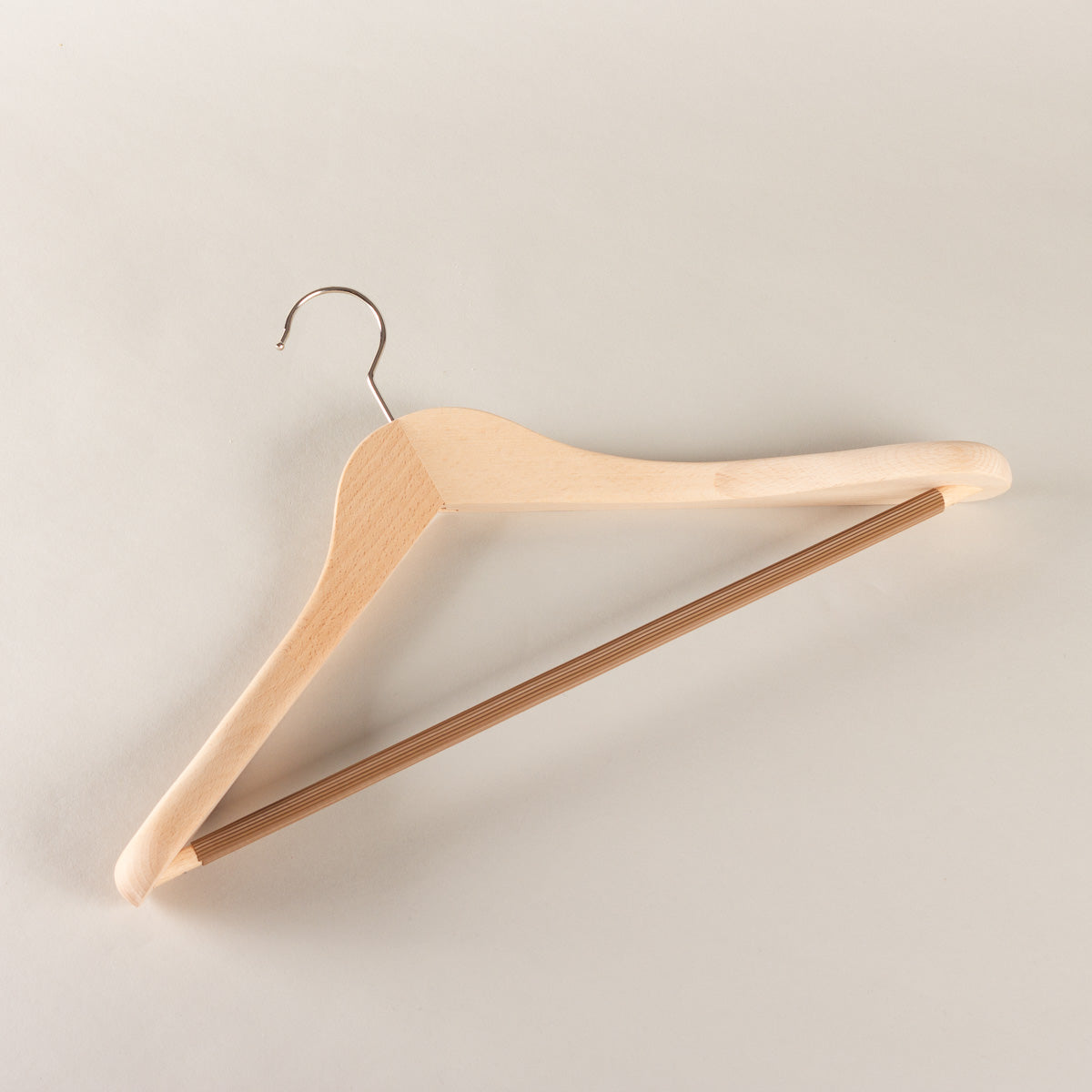 The Shoe Care Shop Suit and jacket hanger - walnut with trouser bar