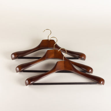 Vintage Leather Clothes Hangers, 3 Leather Hangers, Suit Hanger, Coat Hanger,  Clothes Hanger, Wardrobe Organization, Vintage Clothes Hangers 
