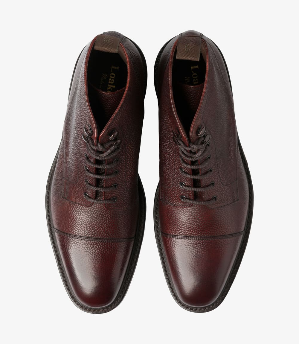 Roehampton Derby boot - Oxblood Grain