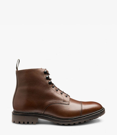 Loake Sedbergh Derby boot - dark brown Grain