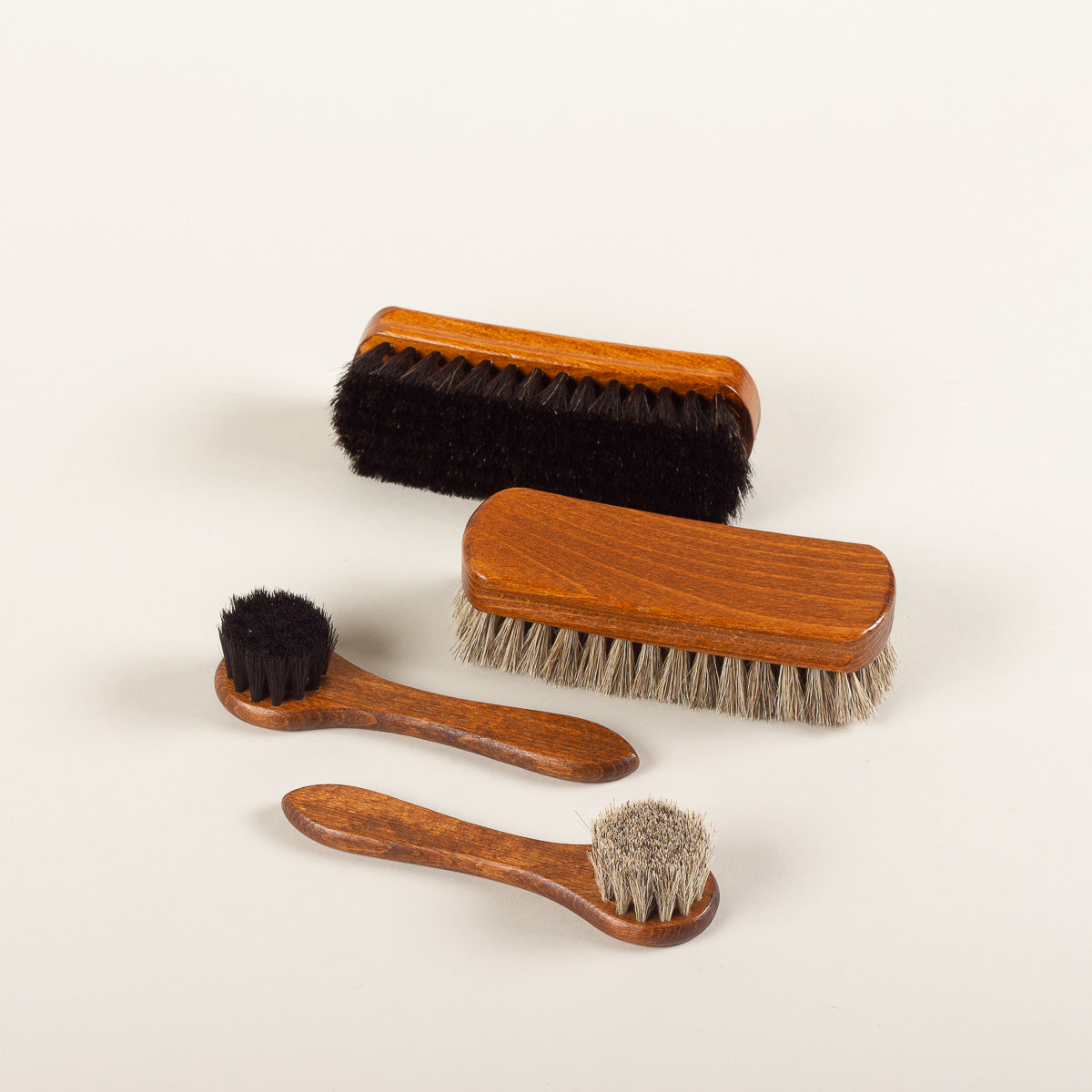 Simple Shine Horsehair Silver Brush Set - 2 Silver Cleaning