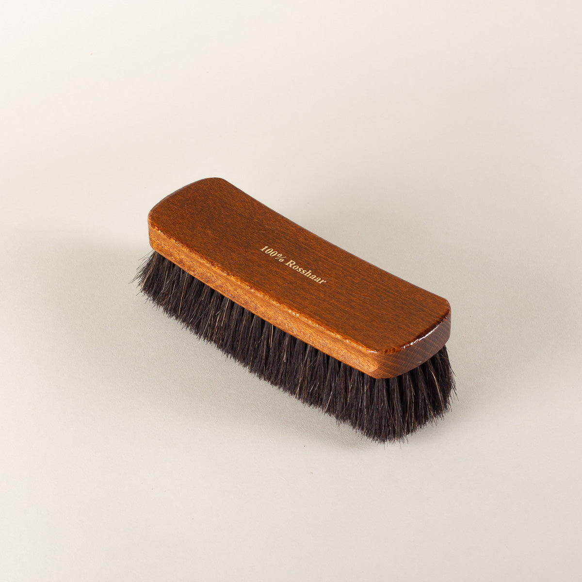 Deluxe set of shoe care brushes, 100% horsehair